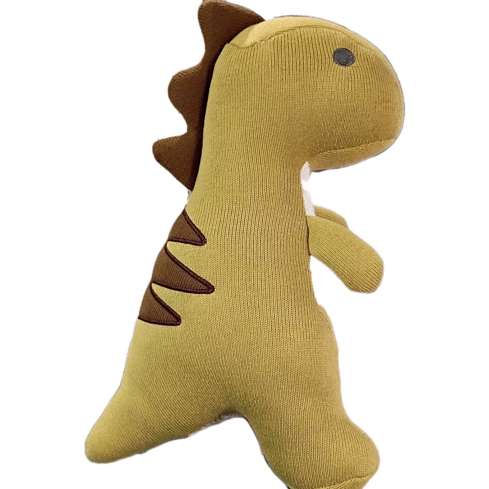Hobby Lobby Dinosaur Plush Stuffed Animal Decorative Pillow Corduroy Lines EUC - Picture 1 of 10